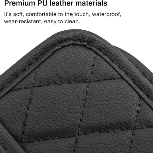 Soko 1PC Car Caddy Back Seat Organizer, PU Leather Multi-Compartment Foldable Storage Bag, Space Saver Hanging Trash Bag, Foldable Garbage Utility Holder For Cars, Automobiles, SUV - Black - Image 4