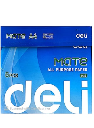 Deli Mate All Purpose Paper 80 GSM A4 Size 5 Reams Per Carton Box - pzsku/Z646E576756D117F62FB1Z/45/_/1712297861/ba74fee9-d279-4543-ae3d-47add07d3744