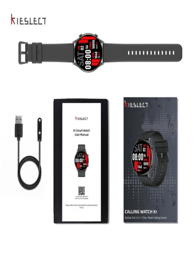 Kieslect Smart Calling Watch KR with Bluetooth Phone Calls Smart Voice Assistant
