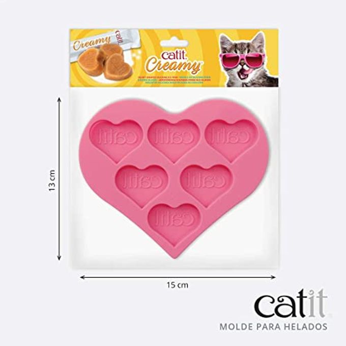 Catit Creamy Ice Pops Silicone Tray, Frozen Cat Treat Tray - Image 3