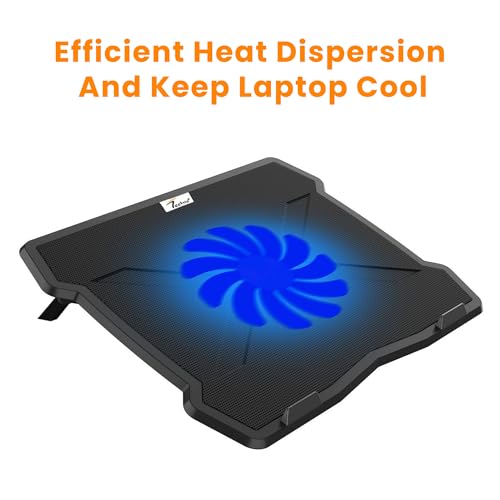 TECHIE 6 Fan Laptop Cooling Pad with Mobile Stand & 10 RGB Modes | 5-Level Adjustable Gaming Stand | Dual-Speed Fans 1200–3000 RPM | Quiet USB Cooling Base | Foldable Metal Mesh for 15.6" Laptops - Image 3