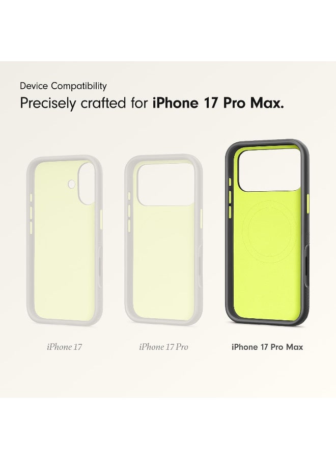 Ecosystem Beats iPhone 17 Pro Max cover Rugged Case support wireless charger & Camera Protection, Scratch & Drop Tested, Matte Texture with Microfiber Lining for iPhone 17 Pro Max (Black) - Image 5
