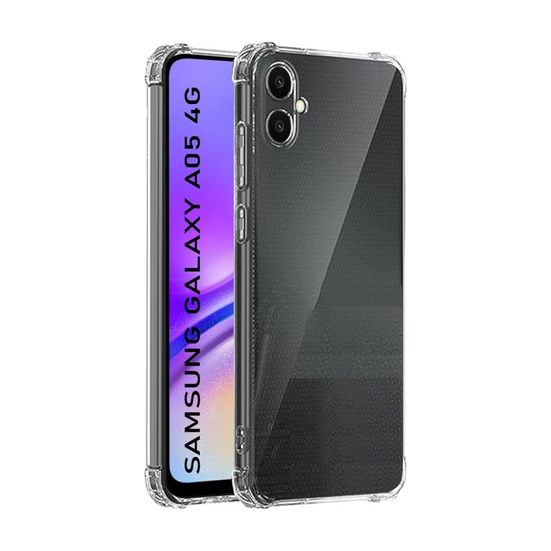 Cedo Samsung Galaxy A05 / F05 / M05 (4G) Bumper Case | Soft Jel Flexible Thin Full Protection Shock Proof Clear TPU Back Case Cover for Samsung Galaxy A05 / F05 / M05 (4G) (Transparent) - Image 1