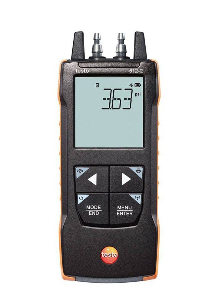 TESTO 512-2 Digital Differential Pressure Meter (Order Code: 0563 2512) - Image 1