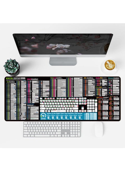 Java Language For Mouse Pad OfficeExcel Shortcut Keys Large Desk Pad Programming Order-Color:400*900*3MM-Pattern:Excel Spreadsheet Shortcut Keys