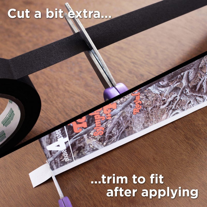 BookGuard 1 Inch Premium Bookbinding Repair Cloth Tape, 15 Yard Roll, Black - Image 5