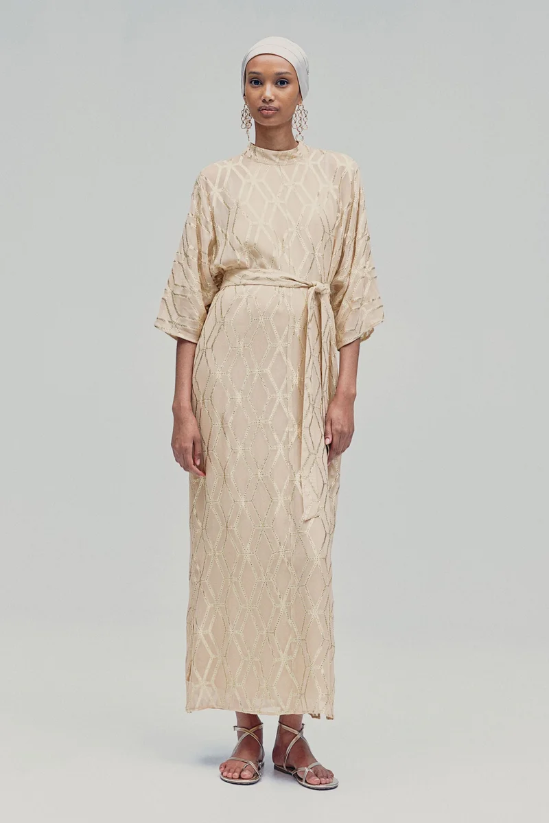 H&M Jacquard-weave kaftan dress