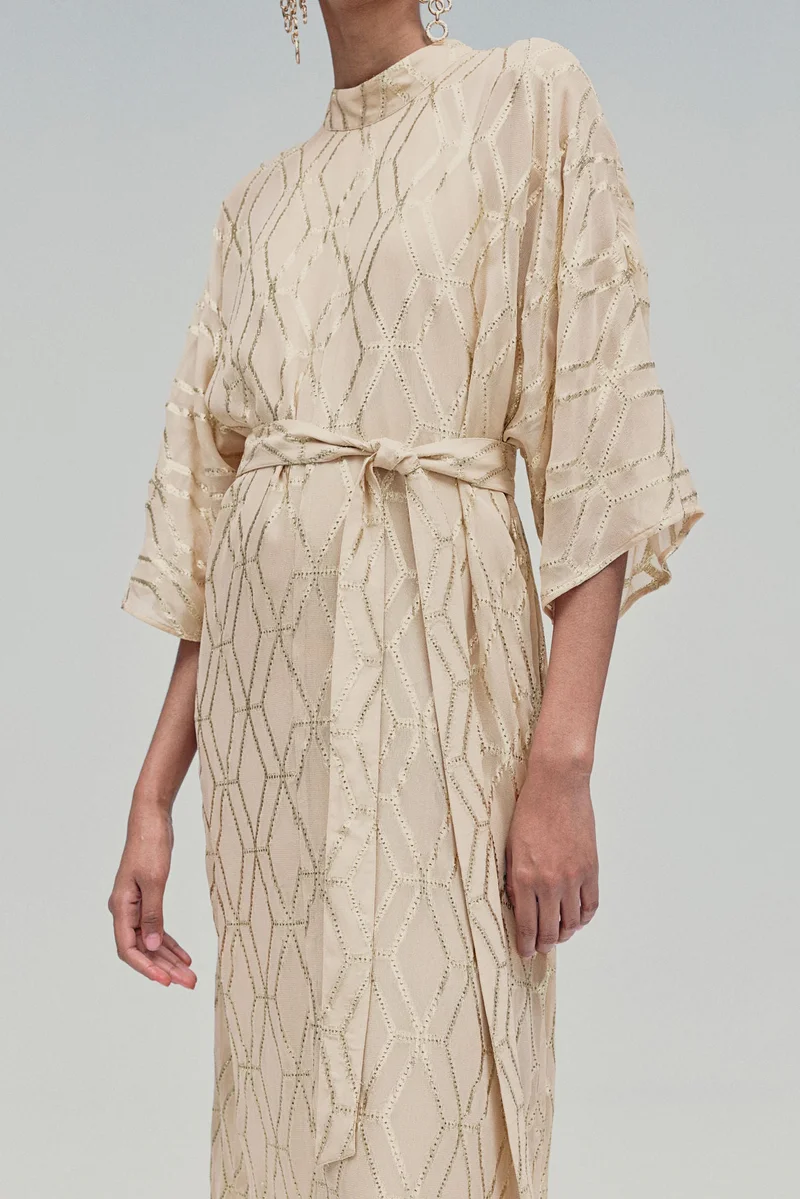 H&M Jacquard-weave kaftan dress