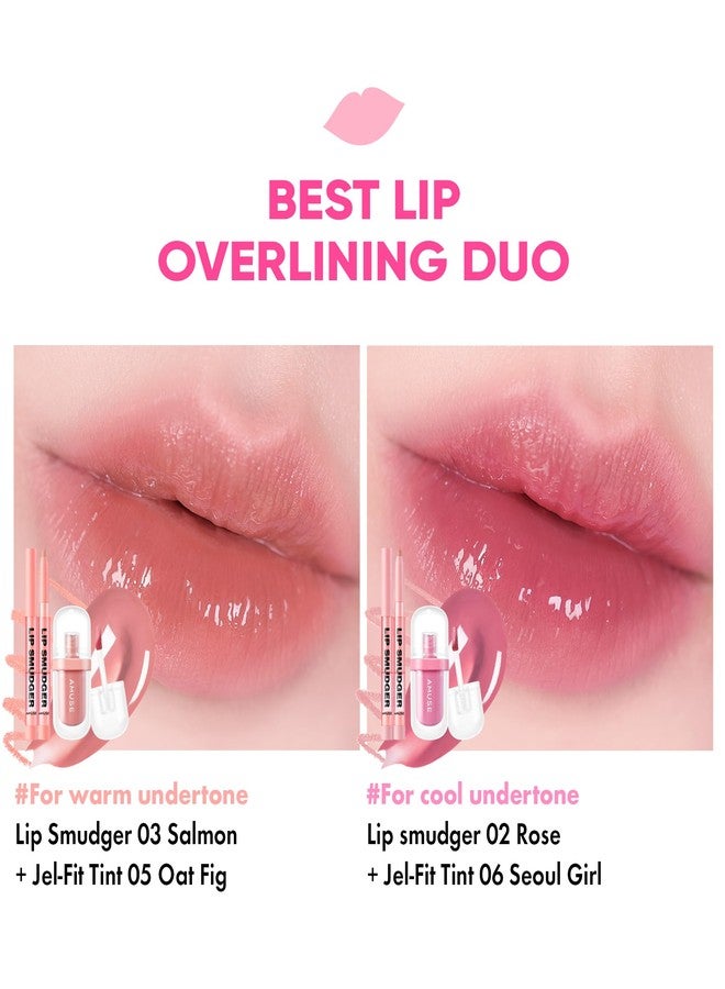 Amuse أميز سيوول ليب سمودجر 01 بوكسونغا | خوخي نود | غير لامع، كريمي، ناعم، مخملي، خالي من القسوة، للعناية بالشفتين، طويل الأمد، متعدد الاستخدامات، نباتي - Image 5