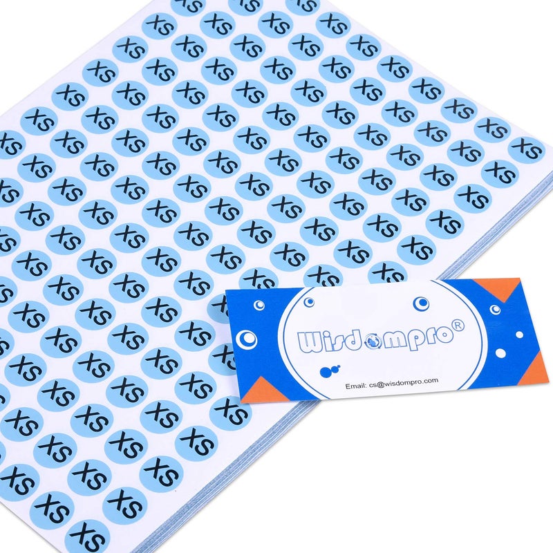 Wisdompro 4200 PCS Clothing Size Stickers, 1/2 inch Round Self Adhesive Apparel Size Labels Stickers for Clothing T Shirt Trousers Skirt Retail, 7 Sizes (XS, S, M, L, XL, XXL, XXXL) - Image 4