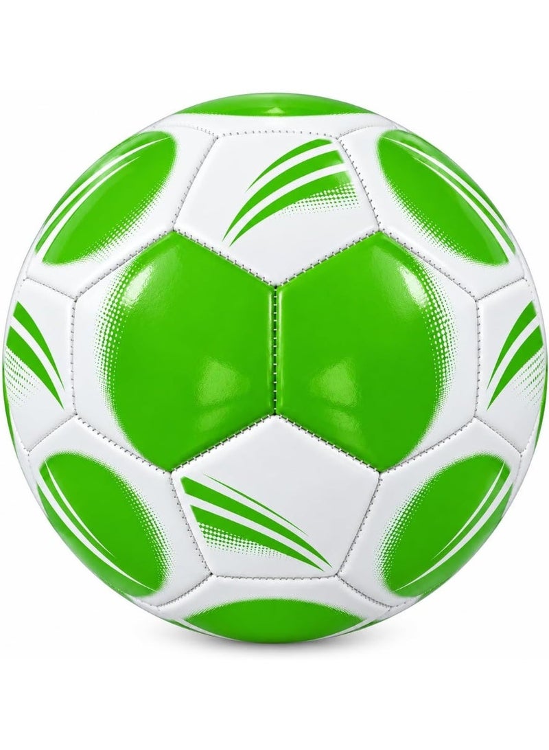 فيرست تشويس First Choice Professional Size 5 Soccer Ball, Durable and Lightweight Green and White Sports Football for Training and Matches - Image 1