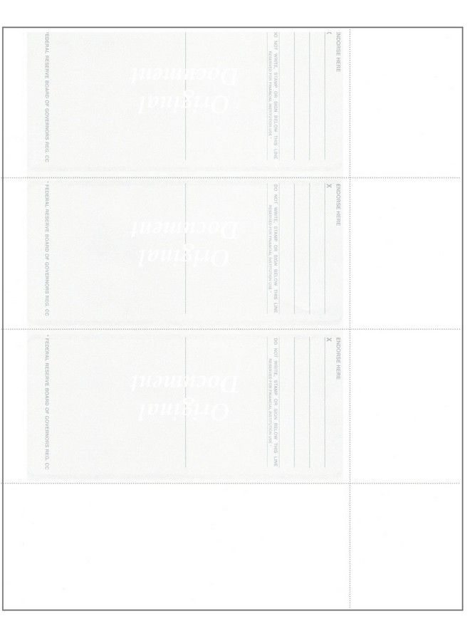 Compuchecks Computer Check Paper Blank Personal Wallet Checks 3 On A Page Compatible With Versa Check Quickbooks Quicken And Any Laser Printer (50 Sheets 150 Checks Green Diamond) - Image 4
