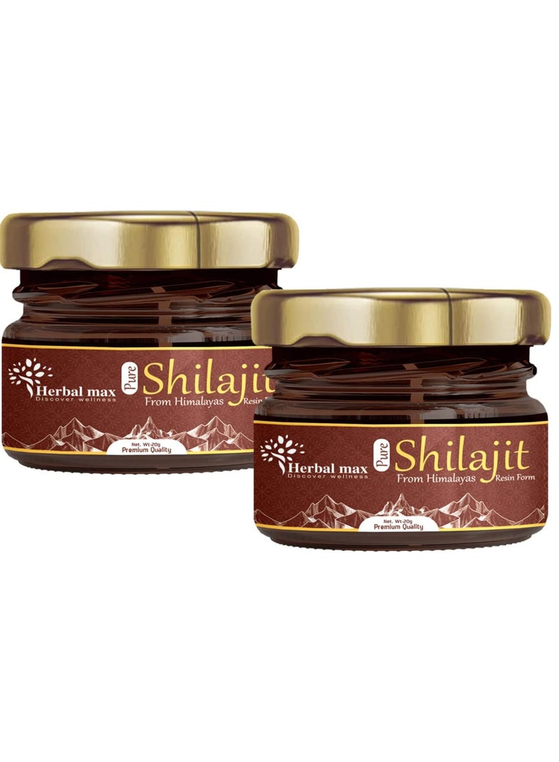 هيربال ماكس راتنج شيلاجيت من جبال الهيمالايا النقية، ٢٠ غرام | عبوة من ٣ قطع - Image 1