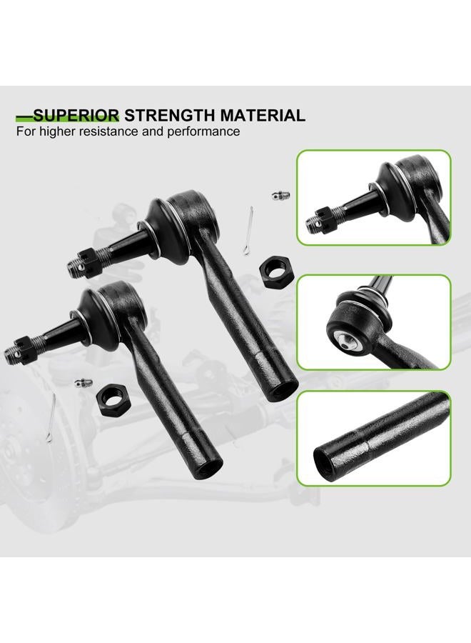 SCITOO 6pcs Suspension Kit 2 Sway Bar Links 2 Outer 2 Inner Tie Rod Ends for Cadillac Escalade EXT for Chevrolet Avalanche 1500 02-06 Silverado 1500 for GMC Sierra 1500 99-06 Tahoe Yukon 01-06 4WD - Image 3