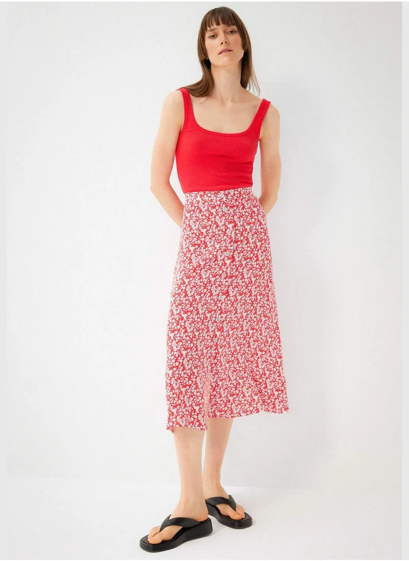 DeFacto Woman A Line Woven Skirt