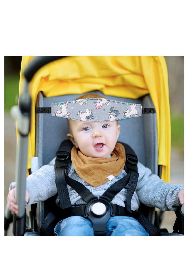 SOLARAE Baby Carseat Head Support Band, Toddler Car Seat Head Support, Stroller Seat Sleeping Headrest Neck Relief Head Strap, Slumber Sling Sleep Positioner, for Toddler, Infants, Child (Unicorn) - Image 5