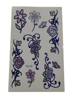 Unisex Semi Permanent Tattoo, Waterproof Realistic Temporary Tattoo, Vibrant Blue Fake Tattoo Stickers