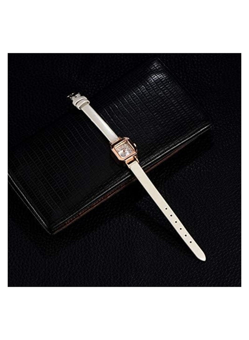 SYOSI Fashionable Female Quartz Wrist Watch, Analog PU Strap Wristwatch Quartz Watch Casual PU Strap Watch Fashion Wristwatch Chic Wristwatch Stylish Timepiece with Elegant Design for Women - Image 3