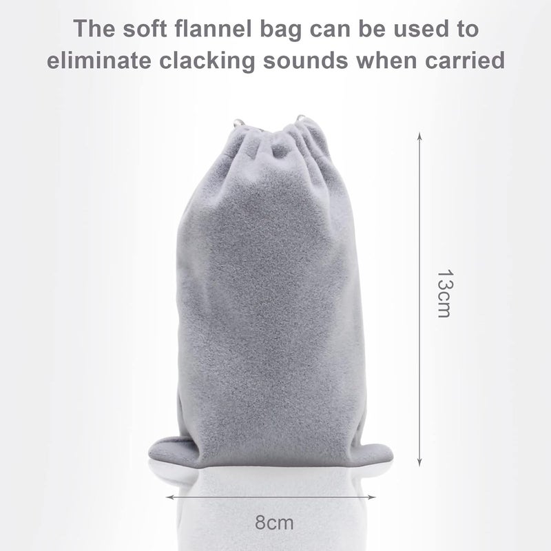 Coolrunner 2 Marble Dark Grey Baoding Balls Chinese Health Stress Relieve Hand Exercise Hand Massage Hand Balls - Image 4