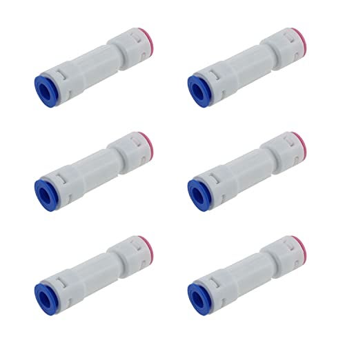 MEETOOT 6PCS 1/4'' Quick Connect Check Valve Push to Connect One Way Check Valve One-way Through Water Purifier Check Valves Quick Connect Fittings RO Water Filters Reverse Osmosis System - Image 1