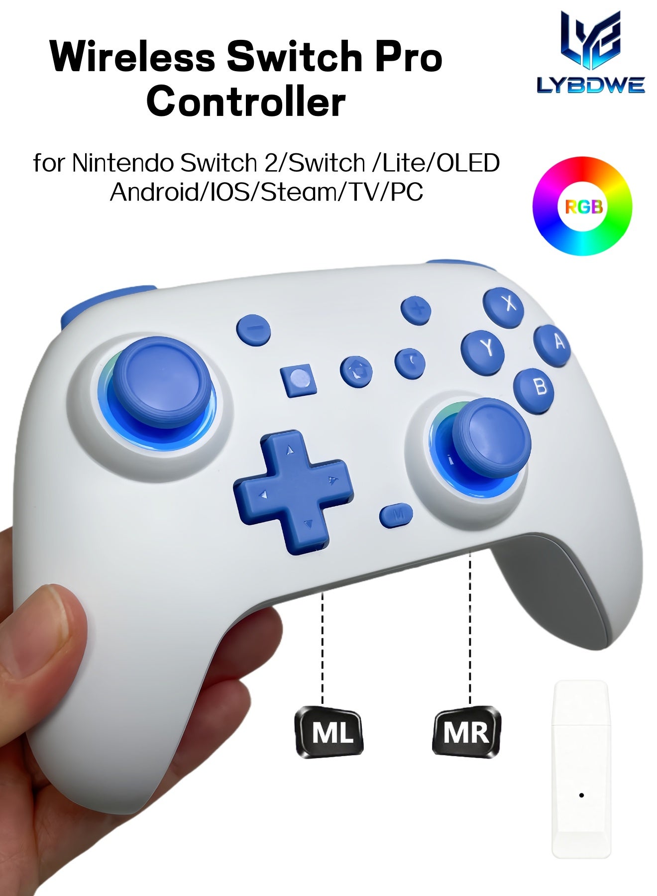 LYBDWE LYBDWE Switch Pro Game Controller Z646EFE520866EAD56D4DZ