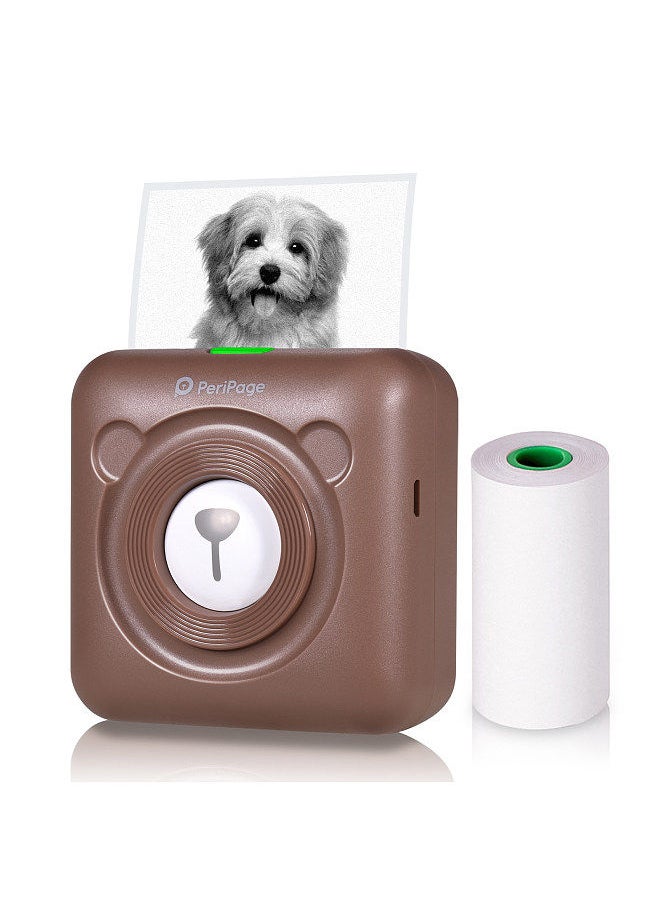 PeriPage Mini Pocket All-in-One Thermal Printer Wireless BT Picture Photo Label Memo Receipt Paper Printer AR Photo Function with USB Cable Support for Android iOS Smartphone Windows  - Image 1