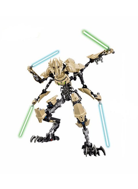 Planet Series Model Building Blocks Figure Joint Movable Small Particles Assembly Battle Toys (Color General Griffith)