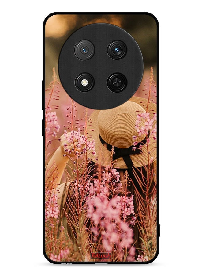 Tolwak Honor X9c 5G Protective Case Cover Hat Girl In Flowers - Image 1