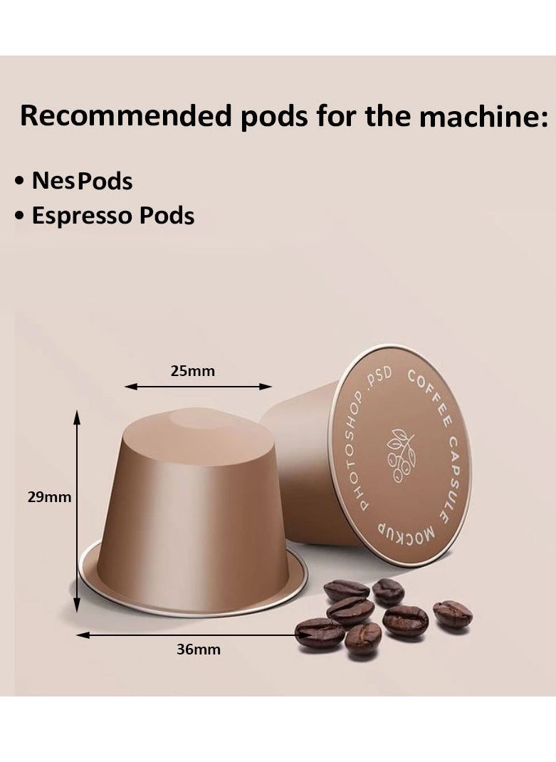 sokany - 3 IN 1 Multiple Capsule Coffee Maker Automatic Nespresso Machine 1400W Black - Image 1