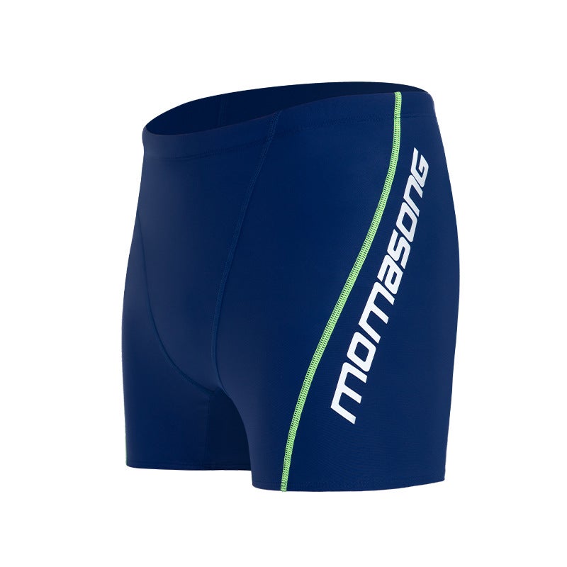 Momasong new swimming trunks plus size men''s boxer swimming trunks swimming cap professional swimming equipment suit hot spring - Image 1