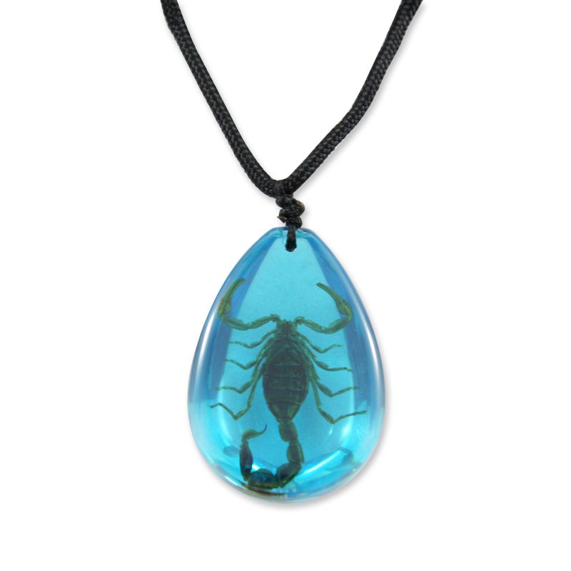 REALBUG Gold Scorpion Necklace, Blue, large - Image 3