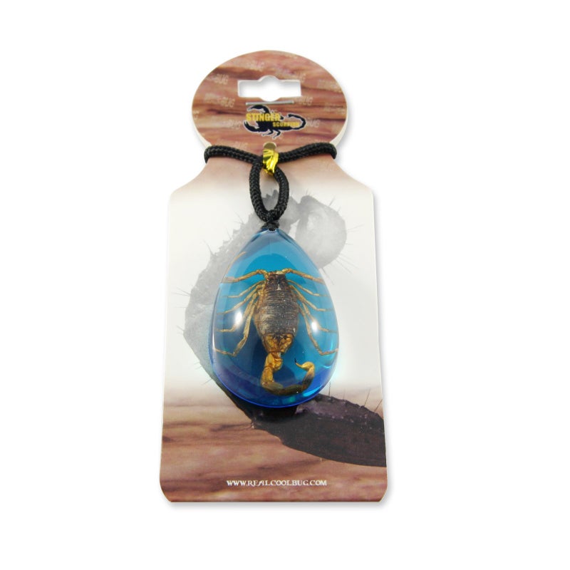 REALBUG Gold Scorpion Necklace, Blue, large - Image 5
