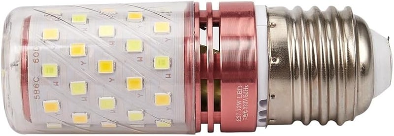 مصباح الذرة LED بثلاث درجات حرارة لونية E27 12W أبيض دافئ إضاءة عالية توفير للطاقة - Image 3