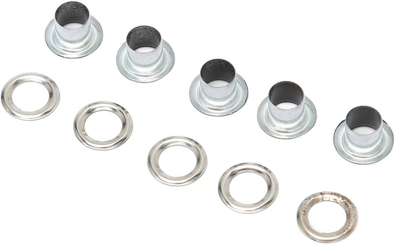 500 Sets Grommet Kit 6mm Round Copper Eyelet Kit, Multi Purpose Leather Grommets for Shoes Bags Clothing Repair and DIY Craft with Washers, Easy Install Punch Set (Bright Black) - Image 2