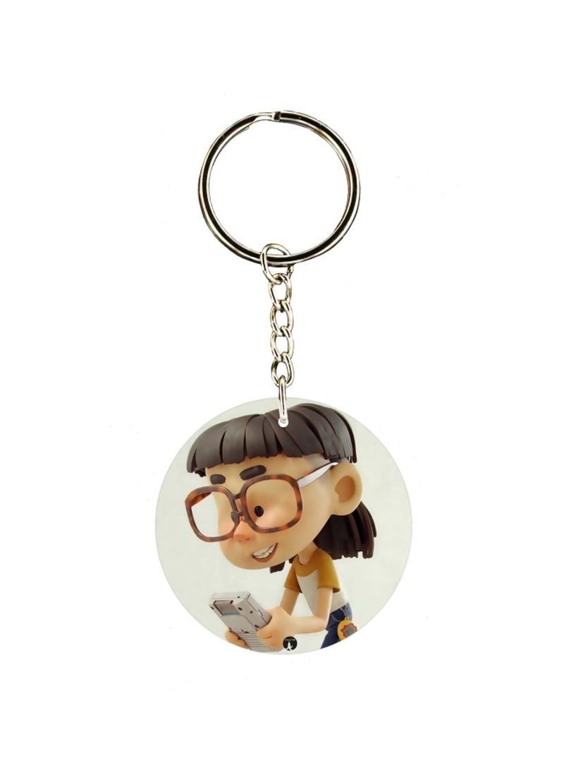 RKN Cartoon Themed Single Sided Keychain