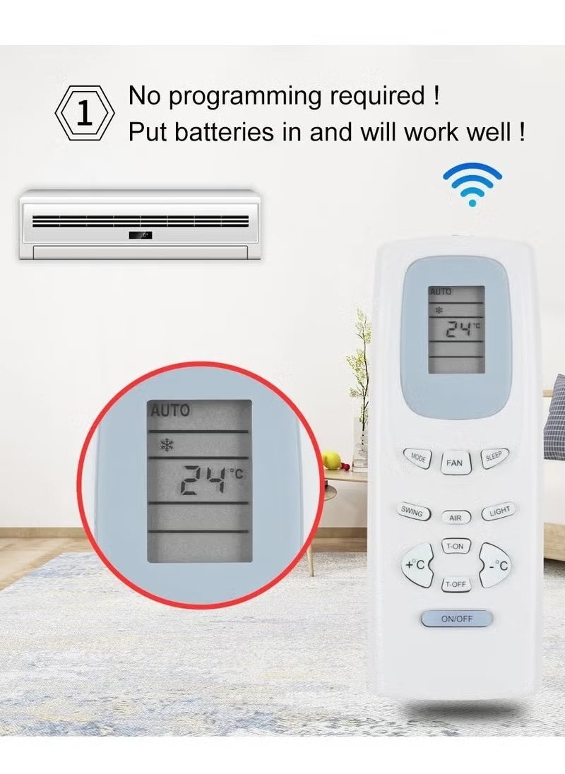 ELTRAZONE Universal AC Remote Control Compatible with Gree Air Conditioner Models | Easy-to-Use Replacement Remote for Cooling & Heating Functions | Multi-Function Air Conditioner Controller with LCD Display | Durable & Reliable Remote for Efficient Climate Control - Image 4