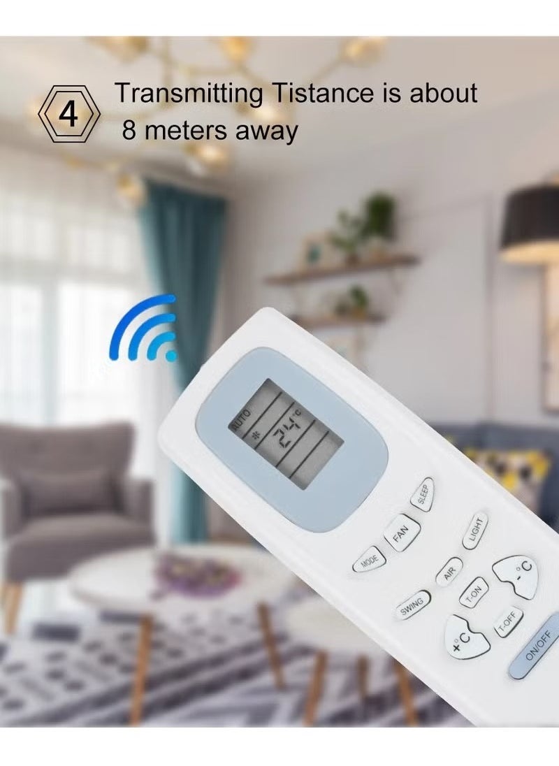 ELTRAZONE Universal AC Remote Control Compatible with Gree Air Conditioner Models | Easy-to-Use Replacement Remote for Cooling & Heating Functions | Multi-Function Air Conditioner Controller with LCD Display | Durable & Reliable Remote for Efficient Climate Control - Image 2