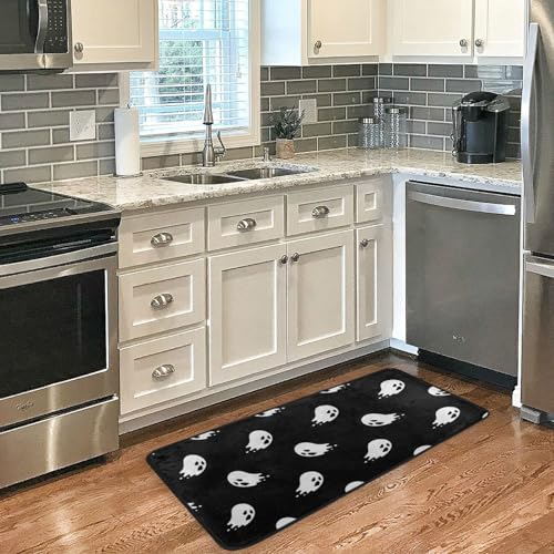 Vdsrup Halloween Spooky Ghosts Kitchen Rug Kitchen Mat Runner Rugs Non Slip Laundry Floor Door Mats Soft Doormat Carpet Home Decor 39 X 20 Inch - Image 3