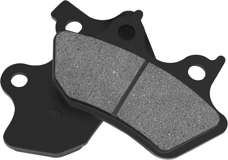 AHL Front & Rear Brake Pads Set for Harley FLHTCU-I Electra Glide Ultra Classic/FLHRCi Road King Classic/Touring FLHT 2000-2007 Dyna FXDLi Dyna Low Rider (Spoke Wheels) 2006 (Semi-metallic) - Image 2