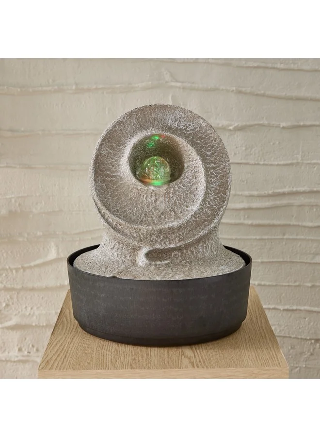 Home Box Belen Modern Fountain with Rolling Ball and LED Light 25 x 20 cm