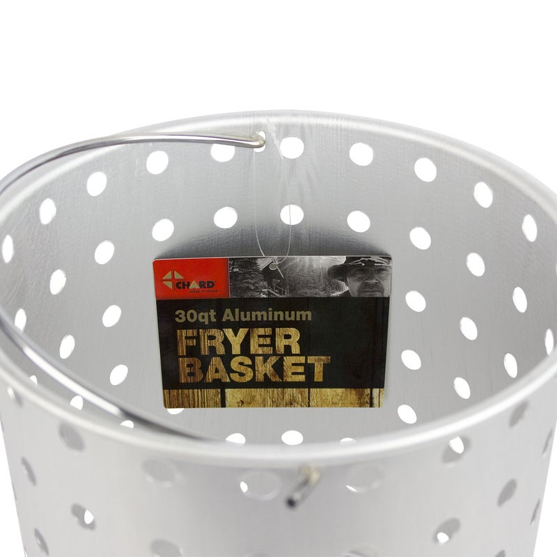 CHARD AFB-30 Aluminum Frying Basket Pots, 30-Quart, Stainless Steel - Image 3