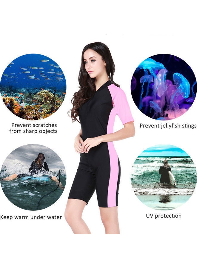 NIBEMINENT Women Shorty Wetsuit Short Sleeve One Piece 25x1x38cm  - Image 2
