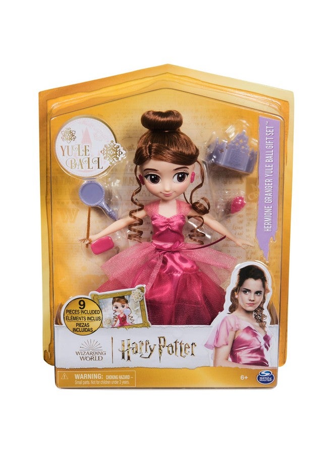 Wizarding World Harry Potter, 8-inch Hermione Granger Doll 9-Piece Yule Ball Gift Set with Doll Accessories, Kids Toys for Ages 6 and up - Image 2