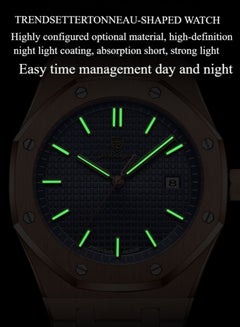 POEDAGAR POEDAGAR Waterproof Luminous Men's Watch Quartz，Men's Wrist Watches  - Image 2