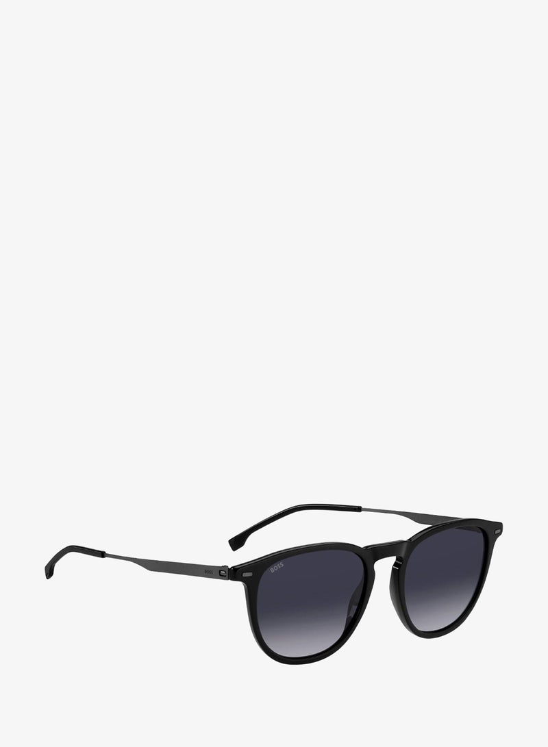 BOSS Men's UV Protection Sunglasses Boss 1639/S Black 44.3 - Lens Size: 52 Mm - Image 2