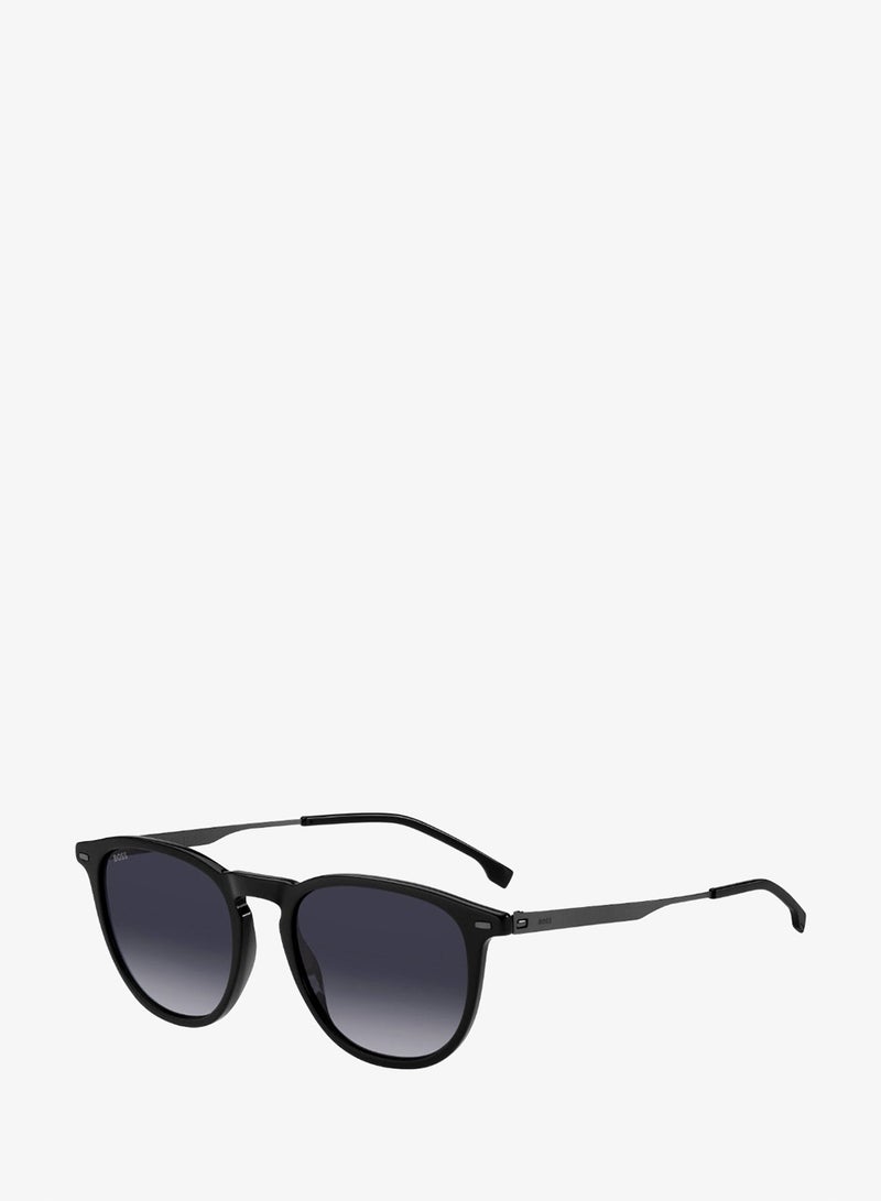 BOSS Men's UV Protection Sunglasses Boss 1639/S Black 44.3 - Lens Size: 52 Mm - Image 1