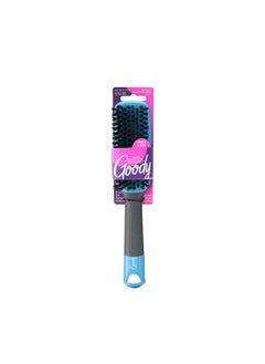 Goody Oody Straight Talk Boar Bristle Hair Brush Gray And Blue 1 Ct  - Image 1
