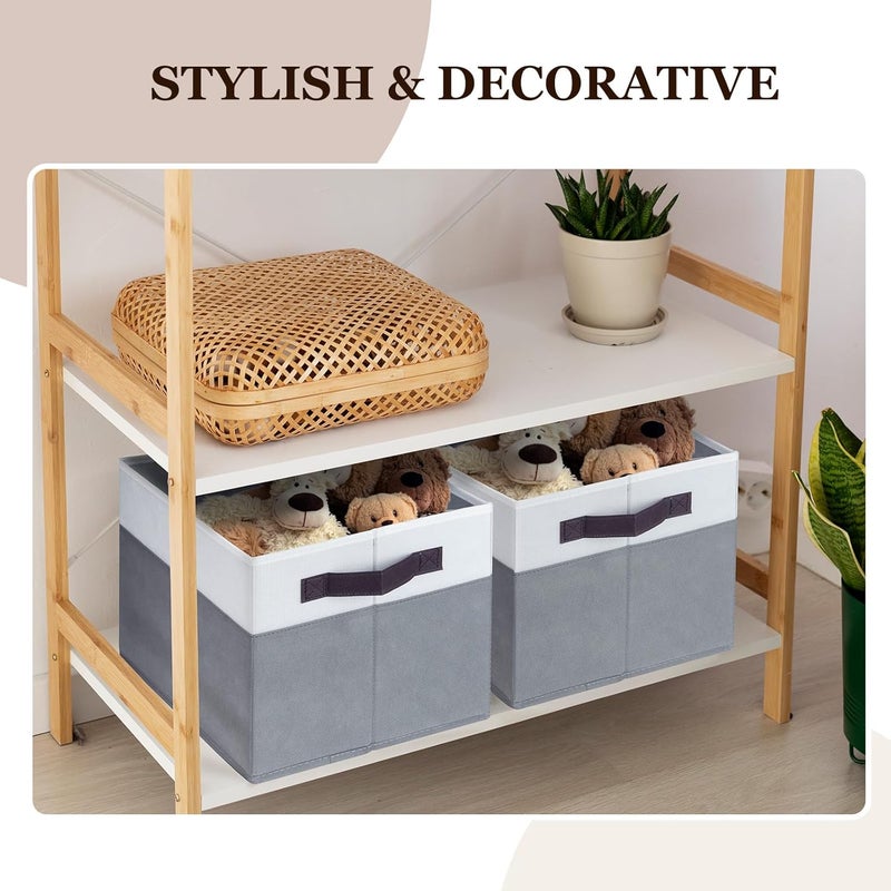 Criusia Large Storage Baskets 8 Pack Versatile Fabric Storage Bins for Closet Cabinet Wardrobe Nursery Pantry | Nursery Organizer Bins for Baby Diaper Toys Clothes | Housewarming Mothers Day Gift - Image 5