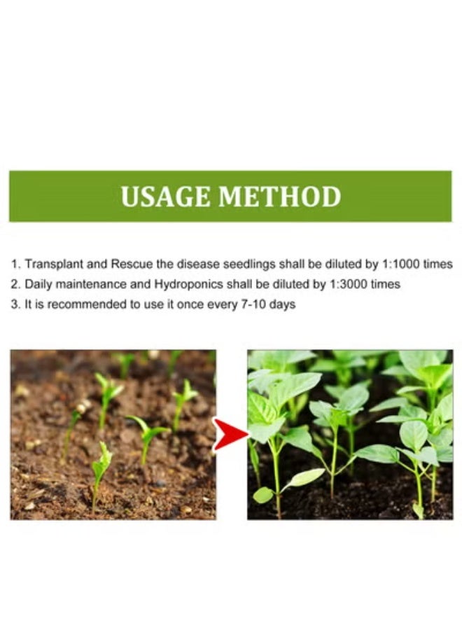 YEGBONG 50ml Plant Growth Enhancer Supplement Concentrate Liquid Fertilizer Nutrient for Transplant Fast Rooting Rescue Disease Seedlings - Image 4