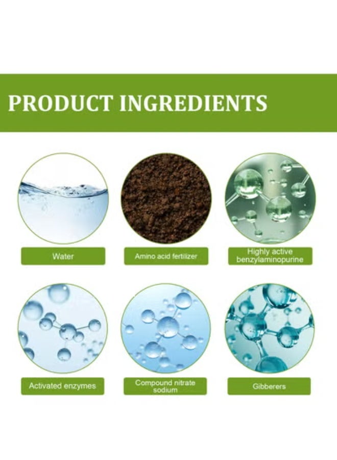 YEGBONG 50ml Plant Growth Enhancer Supplement Concentrate Liquid Fertilizer Nutrient for Transplant Fast Rooting Rescue Disease Seedlings - Image 5